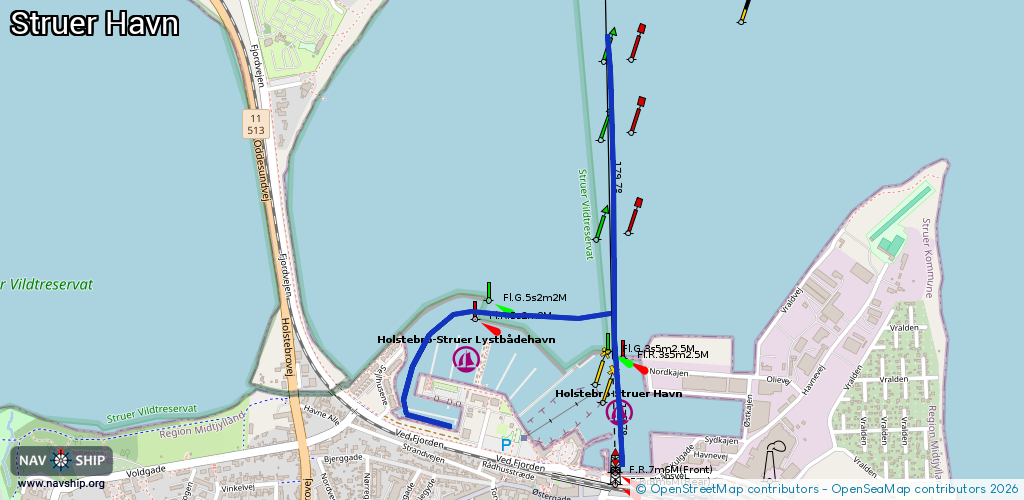 Route Struer Havn