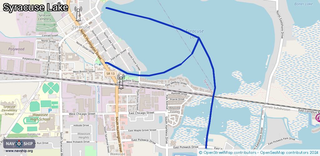 Route Syracuse Lake