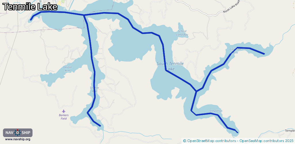 Route Tenmile Lake