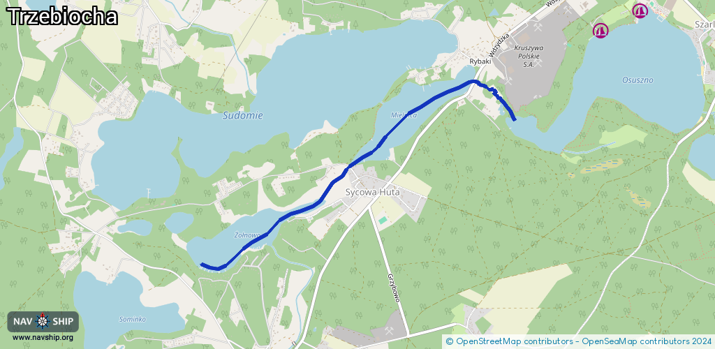 Routenverlauf Trzebiocha