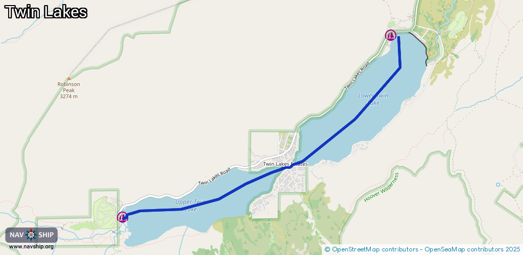 Route Twin Lakes