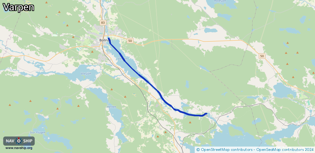 Routenverlauf Varpen
