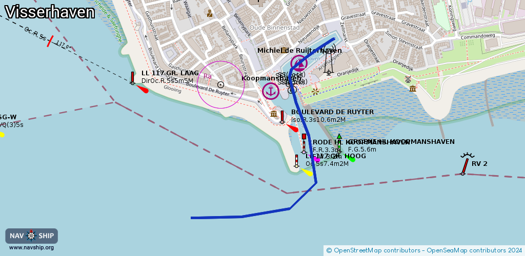 Route Visserhaven