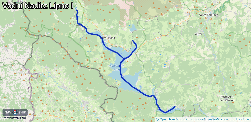 Routenverlauf Vodni Nadirz Lipno I