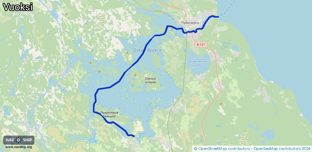 Routenverlauf Vuoksi