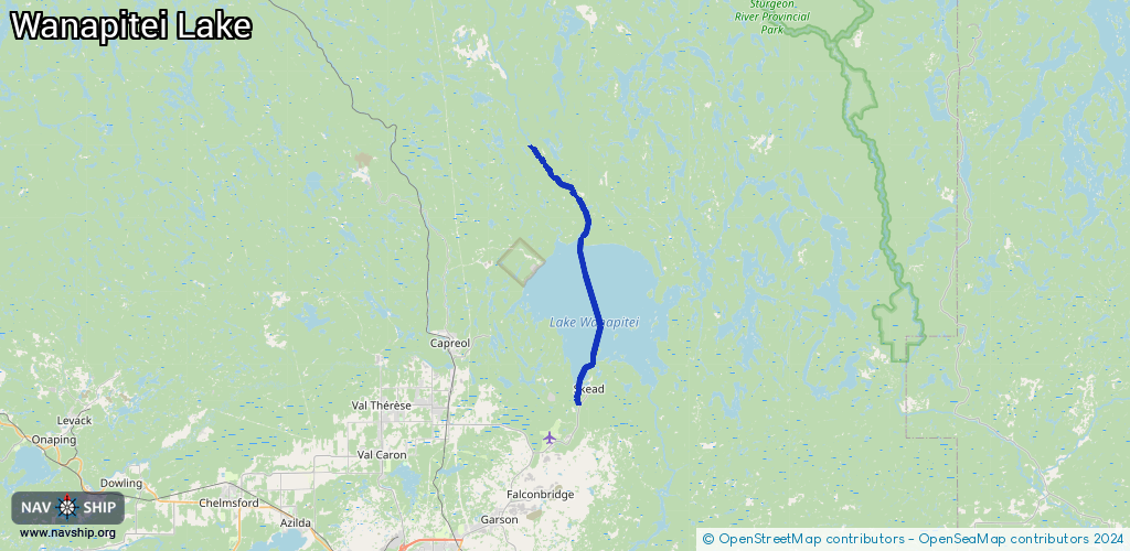 Routenverlauf Wanapitei Lake