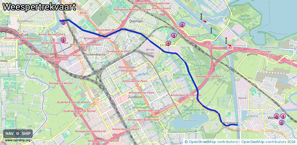 Route Weespertrekvaart