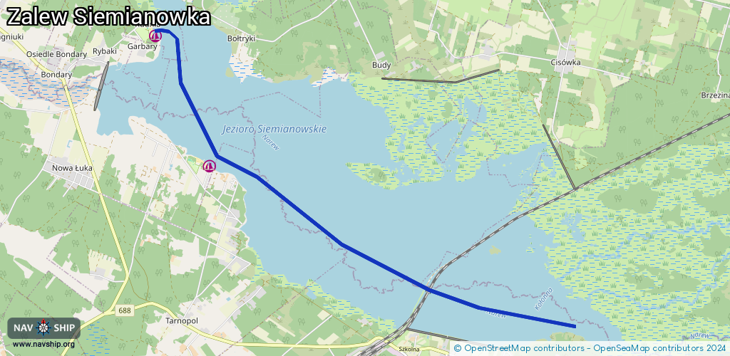 Routenverlauf Zalew Siemianowka