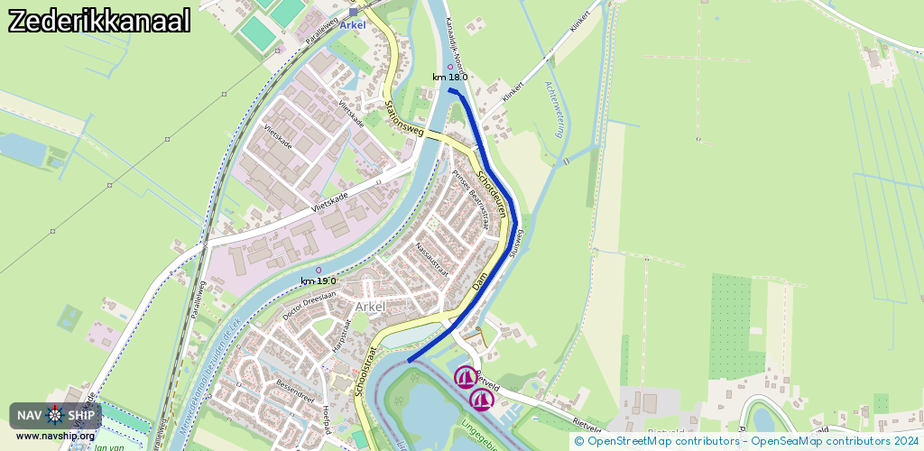 Routenverlauf Zederikkanaal