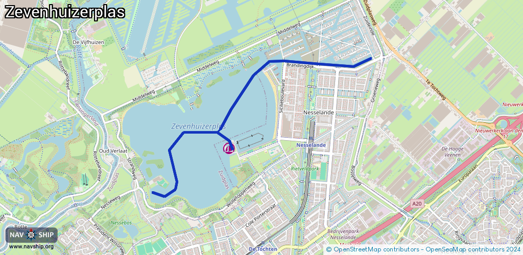 Route Zevenhuizerplas