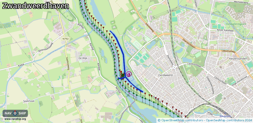 Route Zwandweerdhaven